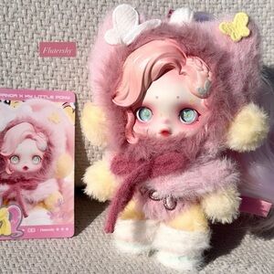 POPMART SKULLPANDA × My Little Pony Series Plush Doll Pendant Flutershy